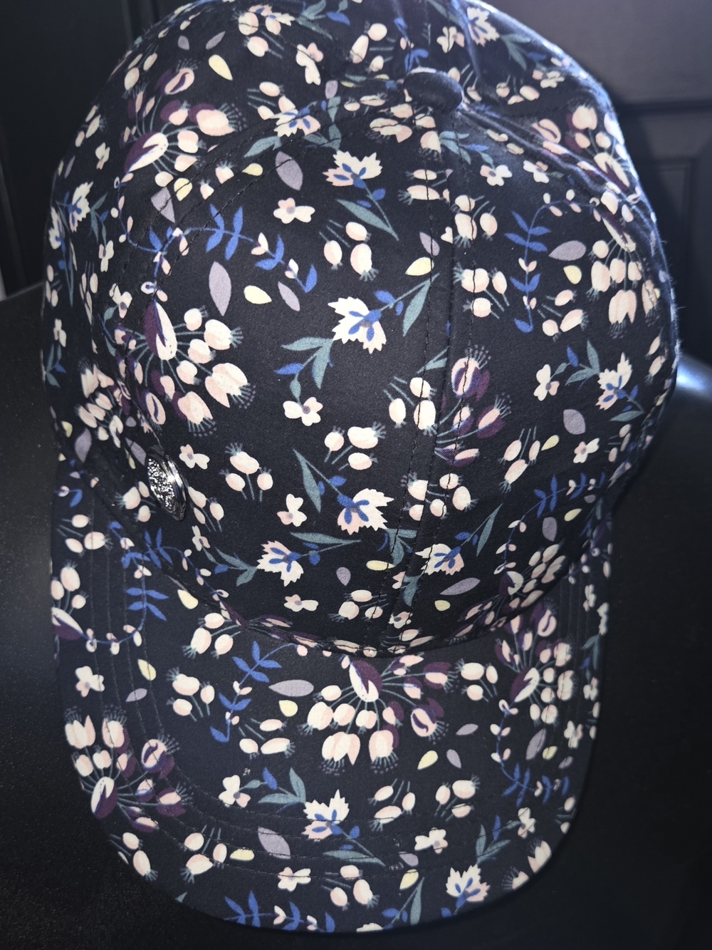 Vince Camuto Women's Floral Baseball Cap w/Logo & Snapback Closure